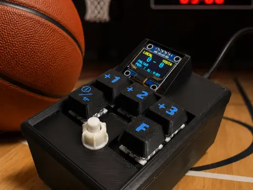 Portable Tabletop Basketball Scoreboard