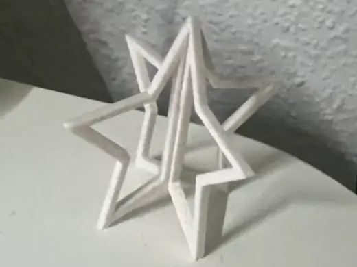2D/3D Star Christmas Decor