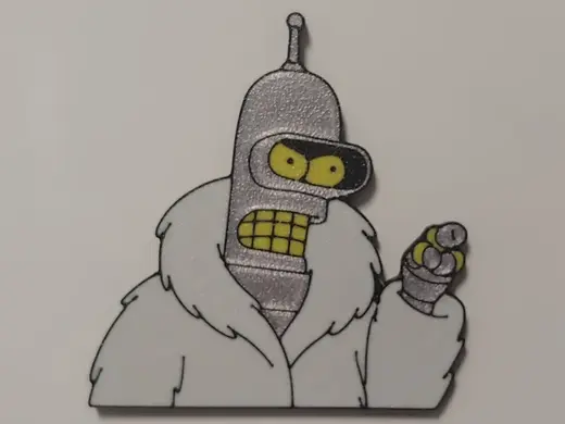 Bender pimp fridge magnet