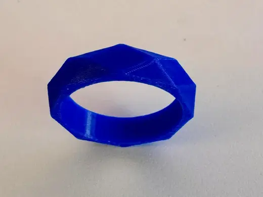 Modern geometric ring (size 13 US, 70EU)