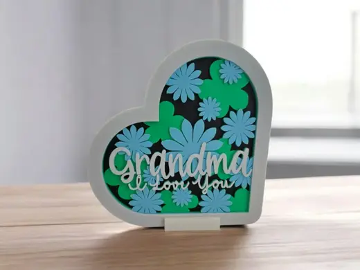 Grandma i love you heart mandala no ams needed
