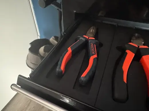 2×5 Gridfinity Presch Long Nose Pliers (160 mm)