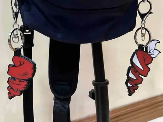 Kasane Teto Hair Drills Keychain