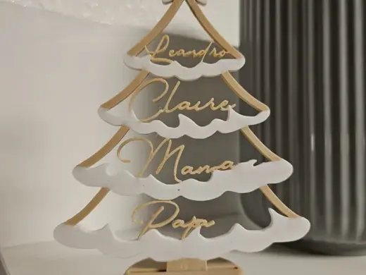 Customizable Christmas tree decoration
