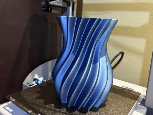 Elegant Spiral Wave Vase