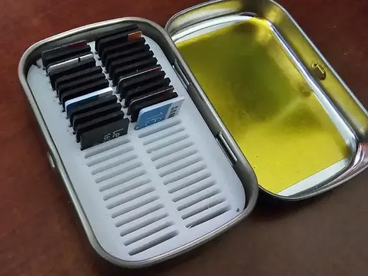 MicroSD TF Card Holder for Altoids Smalls Tin