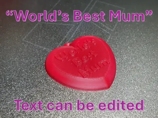 "World's Best Mum / Mom" Keyring