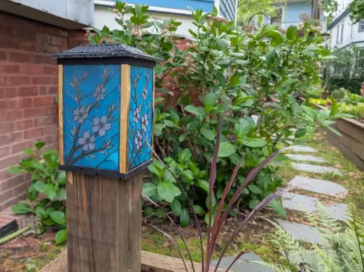 Stained Glass Solar Lantern