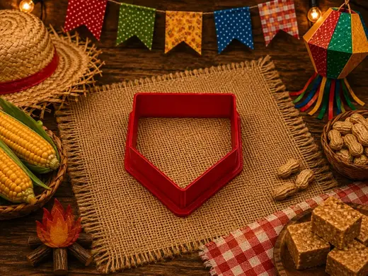 Cortador Biscoito Festa Junina Bandeira