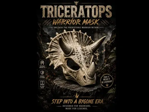 Triceratops mask