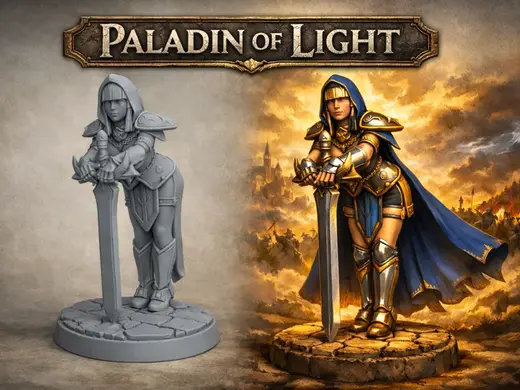 Paladin of Light – Modello 3D Fantasy