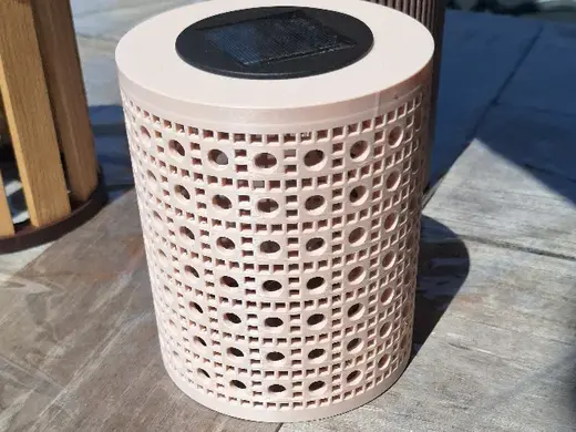 Rattanlampe Solarlampe