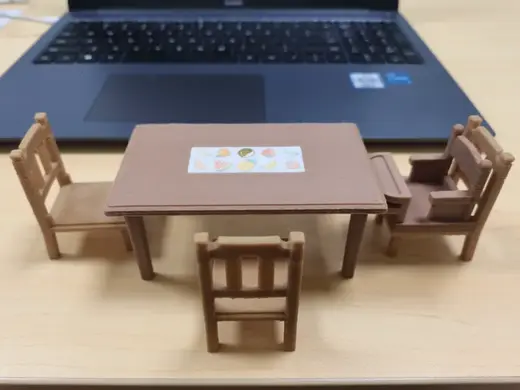 适合sylvanian families的餐桌餐椅BB凳