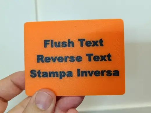 Profilo di stampa testo/immagini stampa inversa