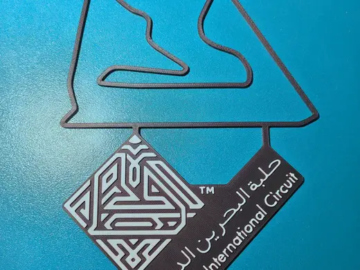 Bahrain GP Int. Circuit Track Map Wall Art