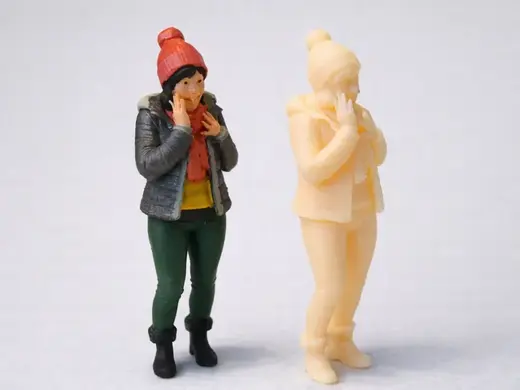 Frau, positiv Erschrocken - Wintermotiv für LGB