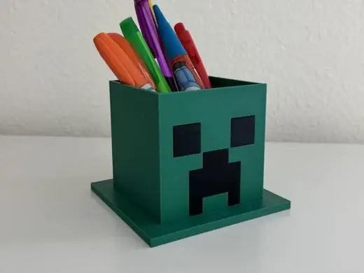 Minecraft Creeper Pencil Organizer