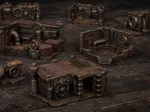 Junk town wonky mis angled terrain