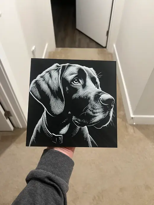 Dog Face 2 Art Hueforge