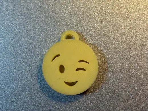 Winking Face Emoji Keychain