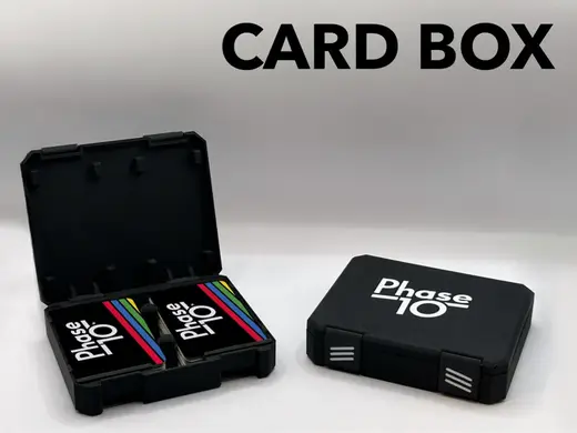 Phase 10 Card Box - Storage Case for Card Games