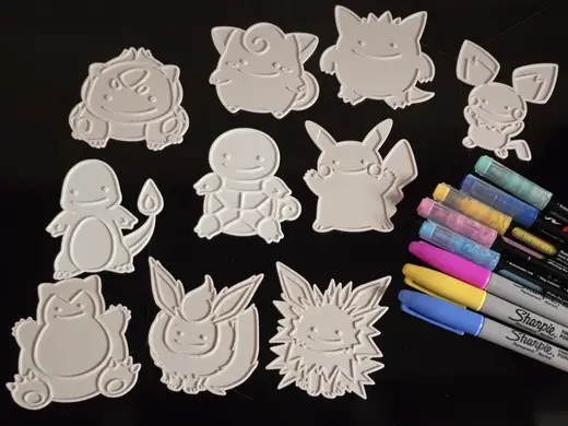 Ditto Pokopia Coloring Pokemon Friends Set 1