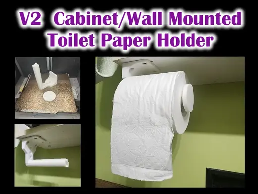 Version 2 Cabinet/Wall Mounted Toilet Paper Holder