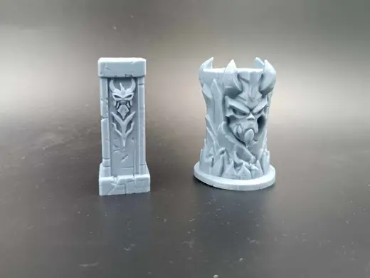 Miniature Terrain Set- Dungeons Pillars/Totems RPG