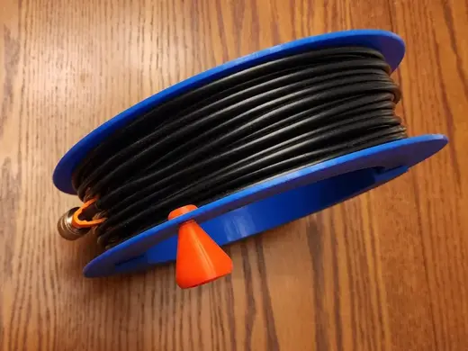 Version 2: POTA Coax Winder - 60' of RG58