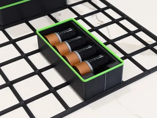 3x1.5x5 Stackable Gridfinity Bin for C Batteries