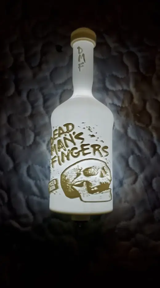 Dead Mans Finger's Rum lithophane lightbox