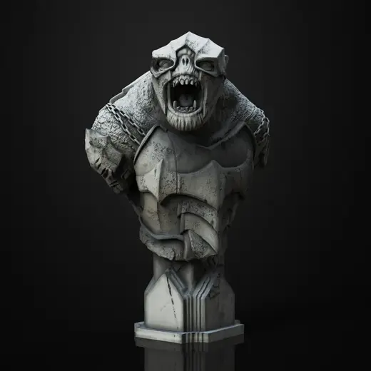 Battle Troll bust - LOTR