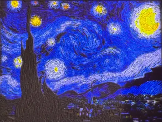 Van Gogh notte stellata Litofania