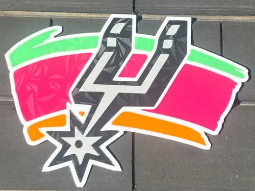 San Antonio Spurs Fiesta Wall Art | NBA Logo