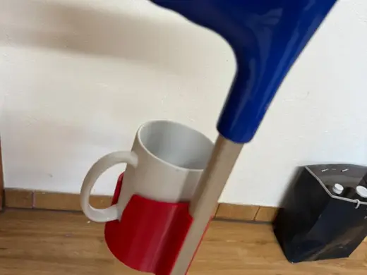 Krücken Kaffe Tassen Halter Standart-Tasse