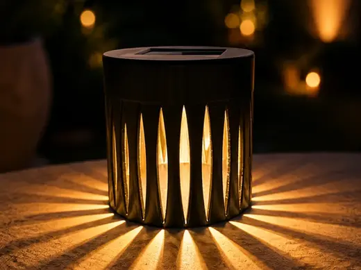 Solarleuchte Zylinder (Bloom) für 80 mm Solarmodul
