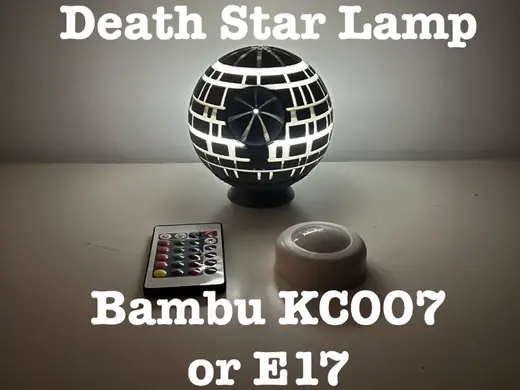 Death Star Lamp - Bambu KC007 or E17