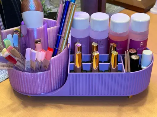 Bathroom and Cosmetic Organizer with Carousel