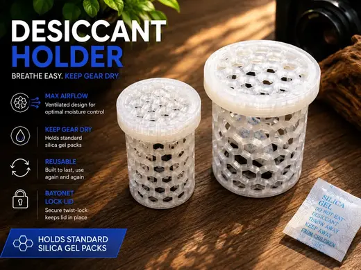 Reusable Desiccant Holder for Silica Gel Packs