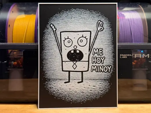 Doodlebob Spongebob HueForge