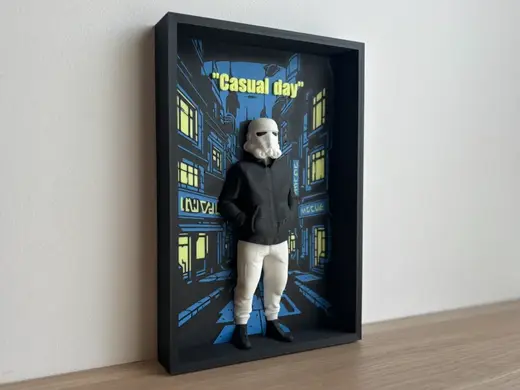 Casual Trooper Wall Art - NeoPop Edition