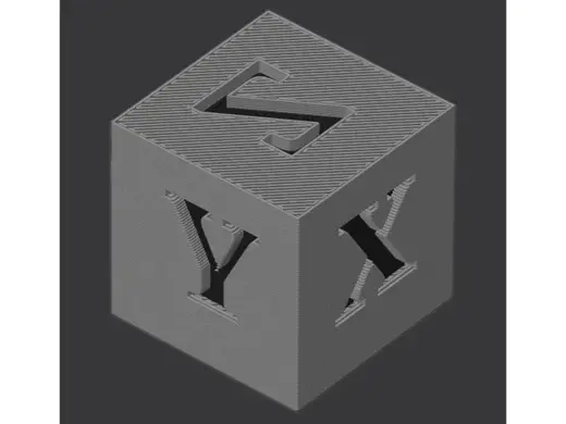 Calibration cube (XYZ) fast print