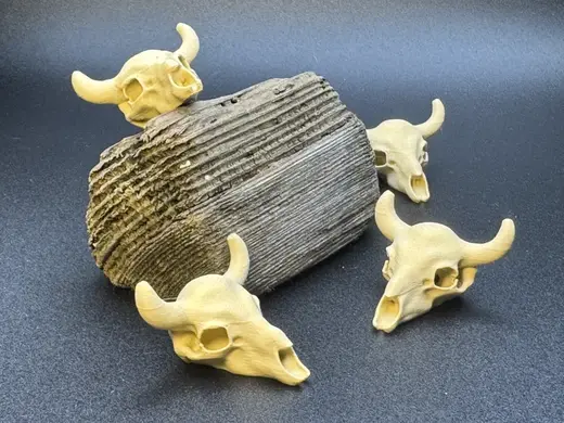 Miniature Bison Skull Desert Realistic Decor