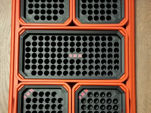 9MM trey inserts for Milwaukee slim packout box