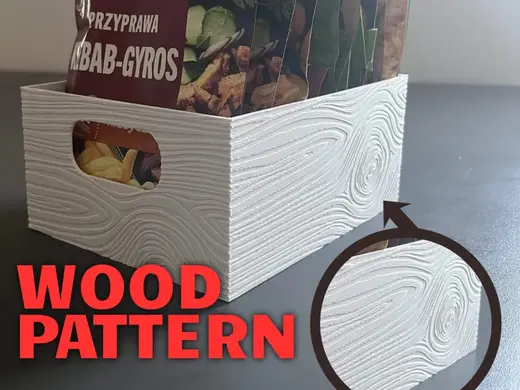 White Wood Texture Spice Organizer Box Kitchen