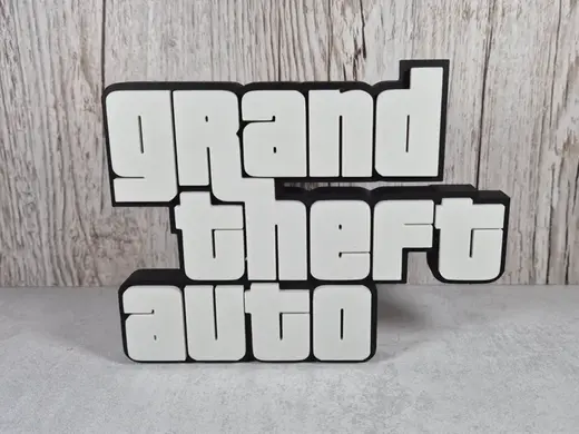 Grand Theft Auto Desk Sign – Iconic GTA Logo