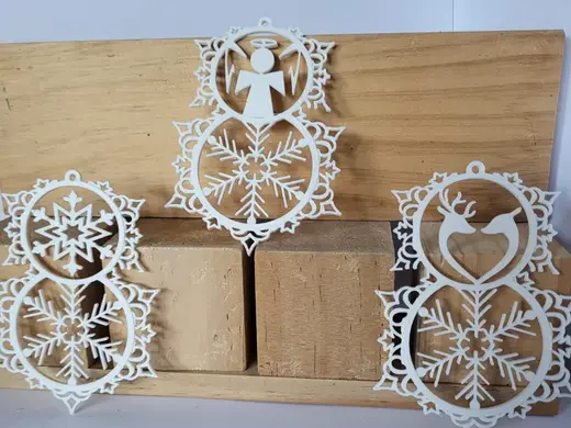Christmas ornament set – 3 modern detail designs