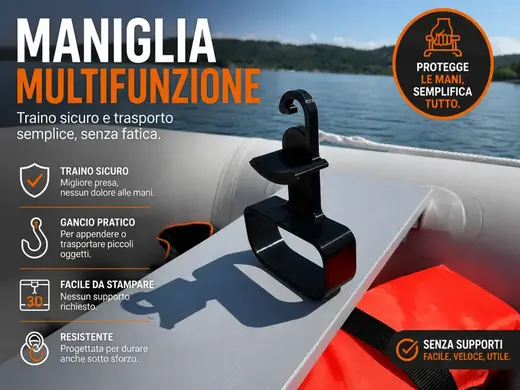 Comoda maniglia multiuso per trasporto oggetti