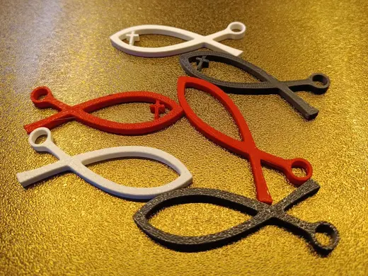Keychain Ichthys Sign of Christianity