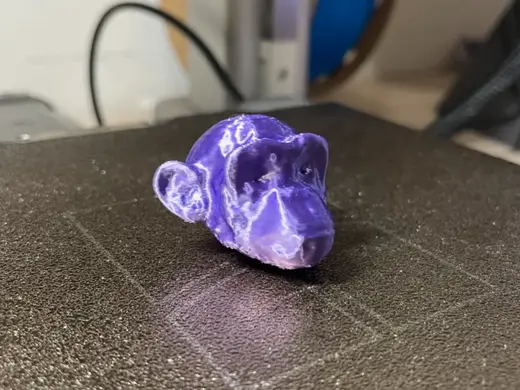 Miniature Chimpanzee Head: Fast, Cute and Detailed